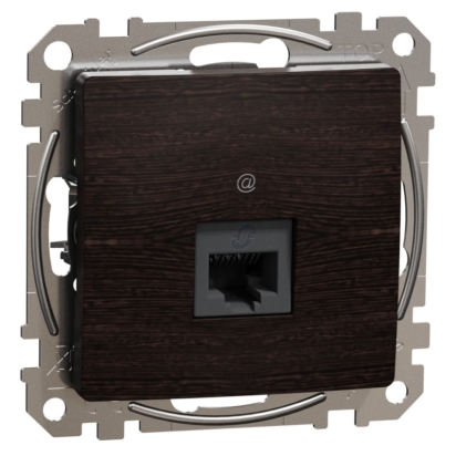 SCHN SEDNA ELEMENTS ZÁSUVKA DAT. 1XRJ45 KAT. 6 UTP, WENGE SDD181461