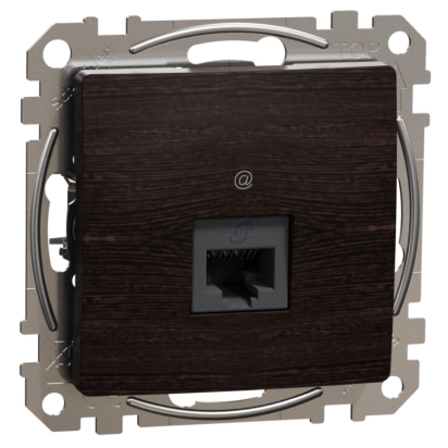 SCHN SEDNA ELEMENTS ZÁSUVKA DAT. 1XRJ45 KAT. 6A UTP, WENGE SDD181466