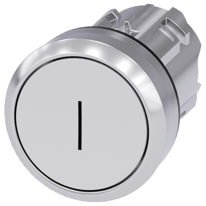 SIE 3SU1050-0AB60-0AC0 TLAČÍTKO STISK. 22MM  SYMBOL I KULATÉ PROSV. BÍLÁ