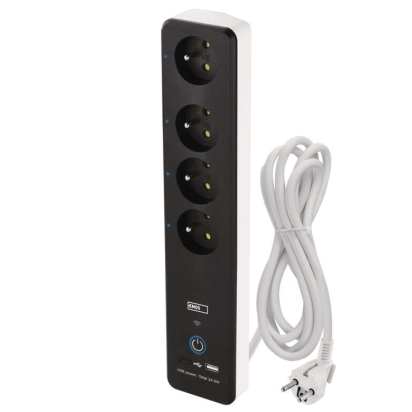 EMOS PŘÍVOD PRODLUŽ. GO SMART 4Z 2M S VYP. 1,5MM+1XUSB A+1XUSB-C, P1412ST