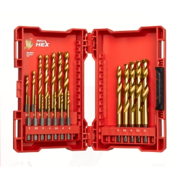 Shockwave HSS-G TiN Red Hex - 19 pc Set