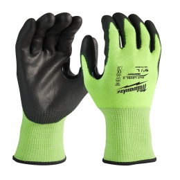 Hi-Vis Cut C Gloves - 9/L - 1pc