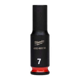 7 mm 1/4" impact socket deep - 1 pc