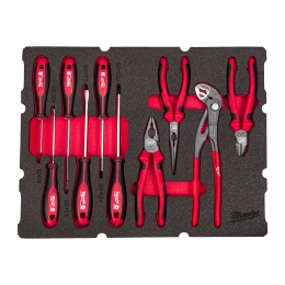 10 pc Packout Drawer Screwdriver & Plier Foam Insert Set