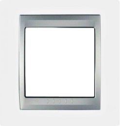 SCHN UNICA TOP RÁMEČEK 1-NÁSOB WHITE/ALU MGU66.002.092