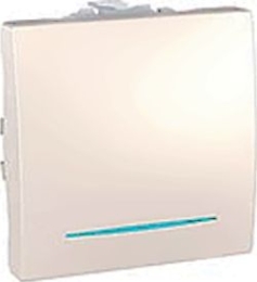 SCHN UNICA SPÍNAČ Ř.7SO 10A 2MOD BEZŠROUB LED ORIENT KONTROLKA MARFIL MGU3.205.25N