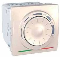 SCHN UNICA TERMOSTAT PROSTOR OTOČNÝ 2MOD 8A MARFIL MGU3.501.25