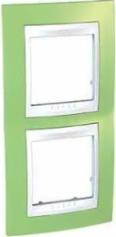 SCHN UNICA PLUS RÁMEČEK 2-NÁSOB SVIS MANZANA/POLAR MGU6.004V.863