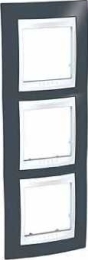 SCHN UNICA PLUS RÁMEČEK 3-NÁSOB SVIS SLATE/POLAR MGU6.006V.877