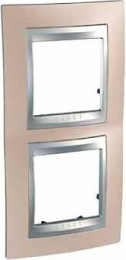SCHN UNICA TOP RÁMEČEK 2-NÁSOB SVIS ONYX COPPER/ALU MGU66.004V.096
