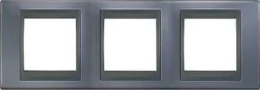 SCHN UNICA TOP RÁMEČEK 3-NÁSOB VOD METAL GREY/GRAFIT MGU66.006.297