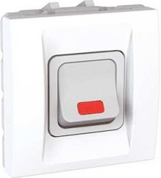 SCHN UNICA SPÍNAČ Ř.2SS 20A 2MOD ŠROUB LED SIG KONTROLKA POLAR MGU3.224.18S
