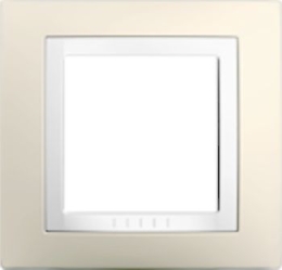 SCHN UNICA BASIC RÁMEČEK 1-NÁSOB CREAM/POLAR MGU2.002.859