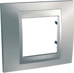 SCHN UNICA TOP RÁMEČEK 1-NÁSOB CROMO MAT/ALU MGU66.002.038