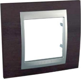 SCHN UNICA TOP RÁMEČEK 1-NÁSOB WENGE/ALU MGU66.002.0M3
