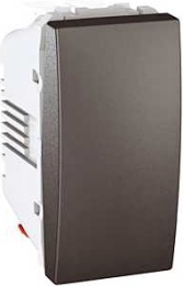 SCHN UNICA TOP SPÍNAČ Ř.6 10A 1MOD BEZŠROUB GRAFIT MGU3.103.12