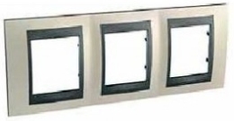 SCHN UNICA TOP RÁMEČEK 3-NÁSOB VOD OPAL TITANIUM/GRAFIT MGU66.006.295