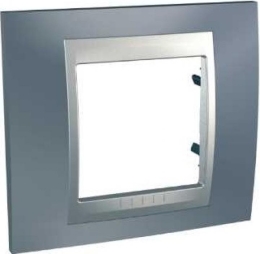 SCHN UNICA TOP RÁMEČEK 1-NÁSOB METAL GREY/ALU MGU66.002.097