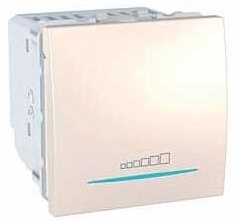 SCHN UNICA STMÍVAČ TLAČ 2MOD 20-350W MARFIL MGU3.515.25