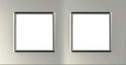 SCHN UNICA QUADRO RÁMEČEK 2-NÁSOB SILVER MGU6.704.55