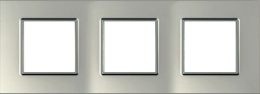 SCHN UNICA QUADRO RÁMEČEK 3-NÁSOB SILVER MGU6.706.55