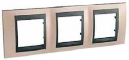 SCHN UNICA TOP RÁMEČEK 3-NÁSOB VOD ONYX COPPER/GRAFIT MGU66.006.296