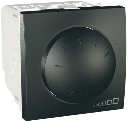SCHN UNICA TOP STMÍVAČ OTOČ Ř.6 2MOD 40-400W GRAFIT MGU3.511.12