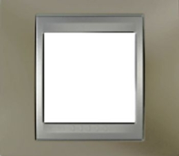 SCHN UNICA TOP RÁMEČEK 1-NÁSOB OPAL TITANIUM/ALU MGU66.002.095