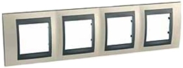 SCHN UNICA TOP RÁMEČEK 4-NÁSOB VOD OPAL TITANIUM/GRAFIT MGU66.008.295