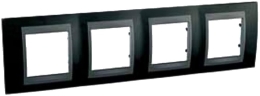 SCHN UNICA TOP RÁMEČEK 4-NÁSOB VOD RHODIUM BLACK/GRAFIT MGU66.008.293