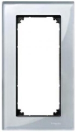 SCHN MERTEN M-ELEGANCE SKLO RÁMEČEK 2-NÁSOB BEZ STŘ. MŮSTKU DIAMOND SILVER MTN4025-3260