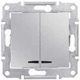 SCHN SEDNA SPÍNAČ Ř.5SO 10A BEZŠROUB ALUMINIUM SDN0300360