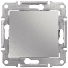 SCHN SEDNA SPÍNAČ Ř.6 10A BEZŠROUB IP44 ALU SDN0400560