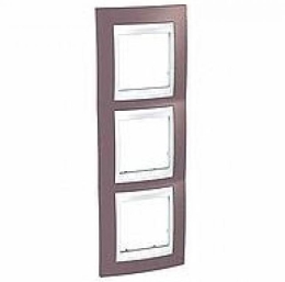 SCHN UNICA PLUS RÁMEČEK 3-NÁSOB SVIS MAUVE/POLAR MGU6.006V.876