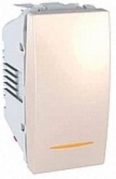 SCHN UNICA SPÍNAČ Ř.6SS 10A 1MOD BEZŠROUB LED SIG KONTROLKA MARFIL MGU3.103.25S
