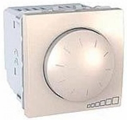 SCHN UNICA STMÍVAČ OTOČ Ř.1 2MOD 400VA 1-10V PRO ZÁŘIVKY MARFIL MGU3.510.25
