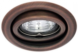KAN SVÍTIDLO ARGUS CT-2115-AN, 12V 50W Gx5,3 D=95MM MĚĎ
