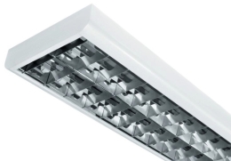 MODUS SVÍTIDLO PŘIS/ZÁVĚS LLY418ALEP 4X18W T8 G13 EP MŘÍŽKA AL, BÍLÉ