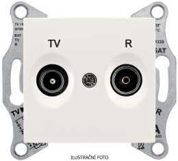 SCHN SEDNA ZÁSUVKA TV+R KONC 1DB CREAM SDN3301623