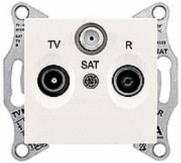 SCHN SEDNA ZÁSUVKA TV+R+SAT KONC 1DB CREAM SDN3501323