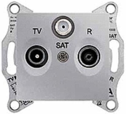 SCHN SEDNA ZÁSUVKA TV+R+SAT PRŮB 4DB ALU SDN3501460