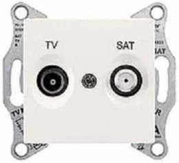 SCHN SEDNA ZÁSUVKA TV+SAT KONC 1DB CREAM SDN3401623