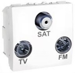 SCHN UNICA ZÁSUVKA TV/R+SAT S F-KONEKTOREM 2MOD KONC POLAR MGU3.450.18