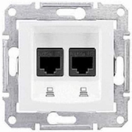 SCHN SEDNA ZÁSUVKA DAT 2XRJ45, CAT6, STP, POLAR SDN5000121