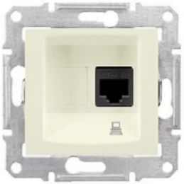 SCHN SEDNA ZÁSUVKA DATOVÁ 1XRJ45, CAT6, UTP, BEIGE SDN4700147