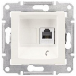SCHN SEDNA ZÁSUVKA TELEF 1XRJ11 CREAM SDN4101123