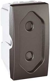 SCHN UNICA TOP ZÁSUVKA 10A 2P 1MOD CLONKY GRAFIT MGU3.031.12