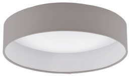 EGLO SVÍTIDLO LED 93949 PALOMARO 11W 850LM 3000K PR.320MM STROP. TEXTIL ŠEDOHNĚDÁ