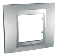 SCHN UNICA TOP RÁMEČEK 1-NÁSOB ALUMINIUM MGU6.002.30