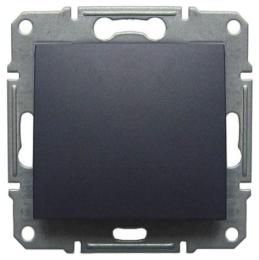 SCHN SEDNA SPÍNAČ Ř.1 10A BEZŠROUB GRAPHITE SDN0100170